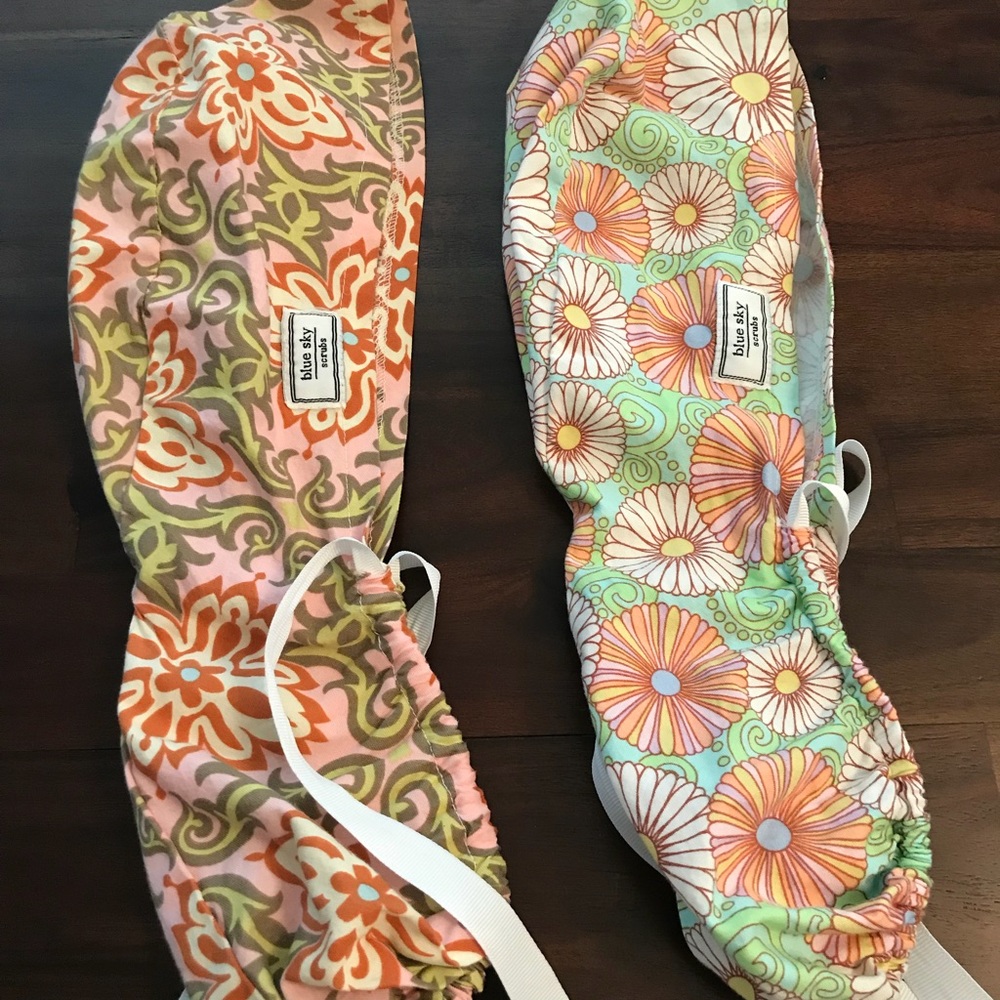 Scrub hats, pony style